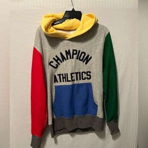 Todd Snyder Red and Yellow Sweatshirt Hoodie